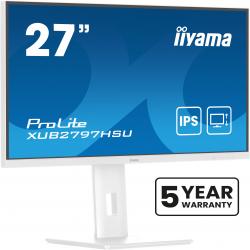 iiyama ProLite XUB2797HSU-W2 computer monitor 68.6 cm (27") 1920 x 1080 pixels Full HD LED White