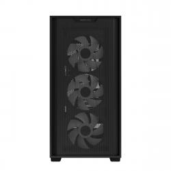 Asus A21 Plus ARGB Gaming Case w/ Glass Window, Micro ATX, 4x ARGB Fans, 380mm GPU & 360mm Radiator Support, Asus BTF Compatible, Black