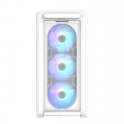 Asus A23 PLUS ARGB Gaming Case w/ Glass Side and Front, Micro ATX, 4x ARGB Fans, 380mm GPU & 360mm Radiator Support, USB-C, Asus BTF Compatible, White