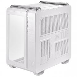 Asus TUF Gaming GT502 Plus Case w/ Front & Side Glass Windows, ATX, Dual Chamber, Modular Design, 4x ARGB Fans & Lighting Hub, USB-C, Carry Handles, White