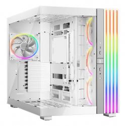 Be Quiet! Light Base 900 FX ARGB Gaming Case w/ Glass Front & Side, E-ATX, Invertible, 4x ARGB Fans, 3M ARGB Strip & Controller, USB-C, Asus BTF Compatible, White