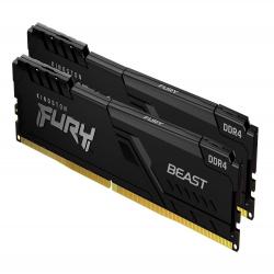 Kingston Technology FURY Beast 16GB 3600MT/s DDR4 CL17 DIMM (Kit of 2) Black