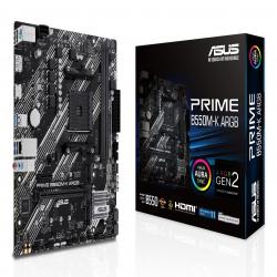 Asus PRIME B550M-K ARGB, AMD B550, AM4, Micro ATX, 2 DDR4, HDMI, DP, PCIe4, 2x M.2