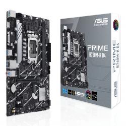 Asus PRIME B760M-K D4, Intel B760, 1700, Micro ATX, 2 DDR4, VGA, HDMI, 2.5G LAN, PCIe4, 2x M.2