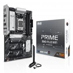 Asus PRIME B840-PLUS WIFI, AMD B840, AM5, ATX, 4 DDR5, HDMI, DP, Wi-Fi 6E, 2.5G LAN, 3x M.2
