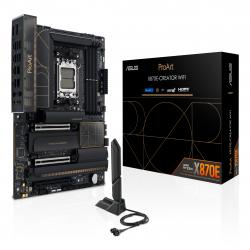 Asus PROART X870E-CREATOR WIFI, AMD X870E, AM5, ATX, 4 DDR5, HDMI, 2 USB4, Wi-Fi 7, 10G & 2.5G LAN, PD 30W, 4x M.2