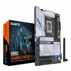 Gigabyte B860 GAMING X WIFI6E Intel 1851 Socket Motherboard, ATX, 4x DDR5 Slots, 3x M.2 Sockets, Fitted I/O Shield, 2.5GbE LAN, Wi-Fi 6E, 1x DisplayPort / 1x HDMI / 1x USB-C (USB4)