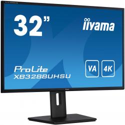 iiyama PROLITE XB3288UHSU-B5 32 Inch 4K Monitor, IPS, 3ms, 60hz, FreeSync, HDMIx2, Display Port, USB Hub, PIP, Speakers, Int PSU, Height Adjustable, VESA