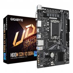 Gigabyte H610M S2H V3 DDR4 Ultra Durable Intel 1700 Socket Motherboard, Micro-ATX, 2x DDR4 Slots, 1x M.2 Socket, GbE LAN, 1x D-Sub / 2x DisplayPorts / 1x HDMI Port