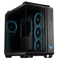 Asus TUF Gaming GT502 Horizon ARGB Case w/ Glass Front & Side, ATX, Dual Chamber, Modular Design, 4x ARGB Fans, USB-C 20Gbps, Carry Handles, Black