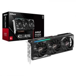 ASRock AMD Radeon RX 9070 Challenger OC 16GB GDDR6 Graphics Card, 3584 Streams, 2520 MHz Boost Clock, Triple Fan, RGB, 3x DisplayPorts / 1x HDMI Port