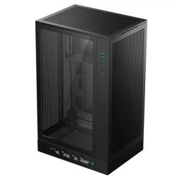 DeepCool CH270 Digital Micro-ATX Case, Mini-Tower PC Case with Tempered Glass Side Panel, USB-C Port, High Airflow Support for 360mm Radiator, ATX PSU, Black