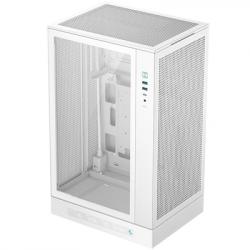 DeepCool CH270 Digital Micro-ATX Case, Mini-Tower PC Case with Tempered Glass Side Panel, USB-C Port, High Airflow Support for 360mm Radiator, ATX PSU, White