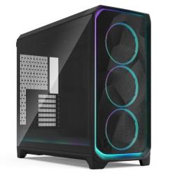 Fractal Design Meshify 3 XL Ambience Pro RGB (Black TG Light) Case w/ Light Tint Window, E-ATX, Mesh Front, 3x RGB Fans, Adjust Pro Hub, USB-C 20Gbps