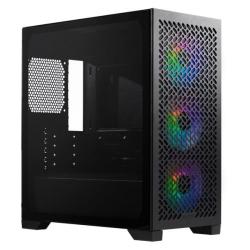 Cooler Master Elite 302 Gaming Case w/ Glass Side, Micro ATX, 3x ARGB Fans, PSU Shroud, Intake Grill, USB-C, Black