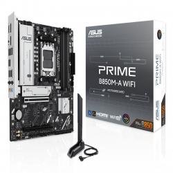 Asus PRIME B850M-A WIFI, AMD B850, AM5, Micro ATX, 4 DDR5, HDMI, 2 DP, Wi-Fi 6E, 2.5G LAN, 3x M.2