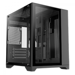 GameMax Infinity Mini Micro-ATX PC Black Gaming Case With Tempered Glass Side Panel