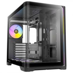 ANTEC Constellation C5 Curve Black ARGB Case, Curved Glass Panels, Dual Chamber, Support back-connect motherboards, 4 x ARGB PWM fans with built-in fan controller, ATX, Micro-ATX, ITX