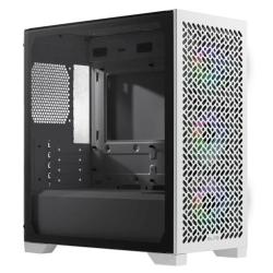 Cooler Master Elite 302 Gaming Case w/ Glass Side, Micro ATX, 3x ARGB Fans, PSU Shroud, Intake Grill, USB-C, White