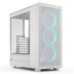 Fractal Design Epoch (White RGB TG Clear) Case w/ Clear Window, ATX, 3x Momentum RGB Fans, Mesh Top & Front, USB-C 20Gbps