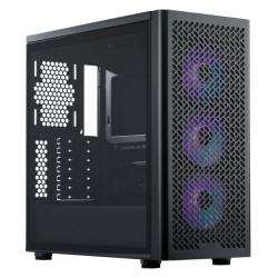 Cooler Master Elite 502 Gaming Case w/ Glass Side, E-ATX, 3x ARGB Fans, Mesh Front, USB-C, Asus BTF Compatible, Black