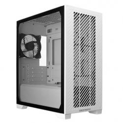 Cooler Master Elite 301 Lite Gaming Case w/ Glass Side, Micro ATX, 1x Fan, PSU Shroud, Intake Grill, USB-C, White