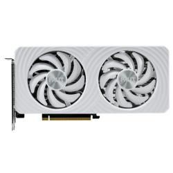 Palit RTX5060 White OC, PCIe5, 8GB DDR7, HDMI, 3 DP, 2527MHz Clock, RGB Lighting, Overclocked, Compact Design