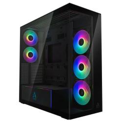 ARCTIC Xtender (Mirror Black) Case w/ Mirror Glass Side and Front, E-ATX, 5x ARGB Fans, ARGB PSU Shroud, Mesh Airflow, USB-C 10Gbps