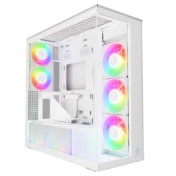ARCTIC Xtender (VG White) Case w/ Clear Glass Side and Front, E-ATX, 5x ARGB Fans, ARGB PSU Shroud, Mesh Airflow, GPU Vertical Mount, USB-C 10Gbps