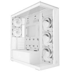 ARCTIC Xtender (White) Case w/ Clear Glass Side and Front, E-ATX, 5x ARGB Fans, ARGB PSU Shroud, Mesh Airflow, USB-C 10Gbps