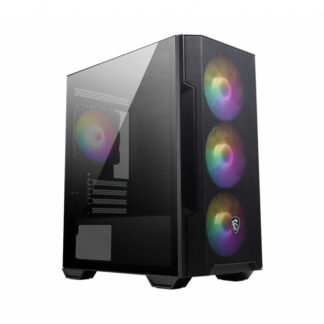 MSI MAG Forge M100R Midi Tower Black, Transparent