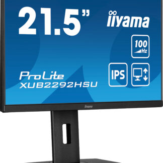 iiyama ProLite 21.5” IPS technology panel with height adjustable stand and 100Hz refresh rate