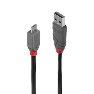 Lindy 0.5m USB 2.0 Type A to Micro-B Cable. Anthra Line