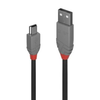 Lindy 2m USB 2.0 Type A to Mini-B Cable. Anthra Line