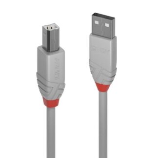 Lindy 1m USB 2.0 Type A to B Cable. Anthra Line. Grey