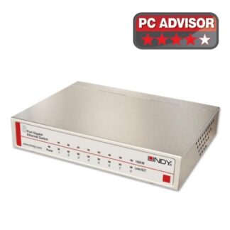 Lindy Network Switch - Gigabit. Desktop. 8 Port. 10/100/1000