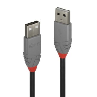 Lindy 0.2m USB 2.0 Type A to A Cable. Anthra Line