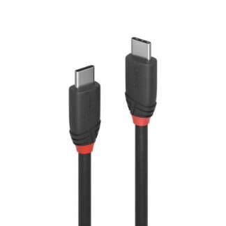 Lindy 1.5m USB 3.2 Type C to C Cable. 20Gbps. Black Line