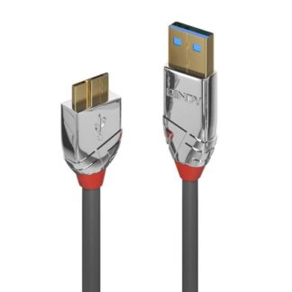 Lindy 3m USB 3.2 Type A to Micro-B Cable. 5Gbps. Cromo Line