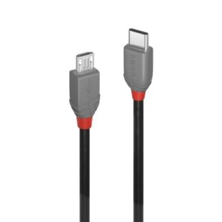 Lindy 2m USB 2.0 Type C to Micro-B Cable. Anthra Line