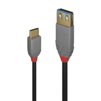 Lindy 0.15m USB 3.2 Type C to A Adapter Cable. 10Gbps. Anthra Line