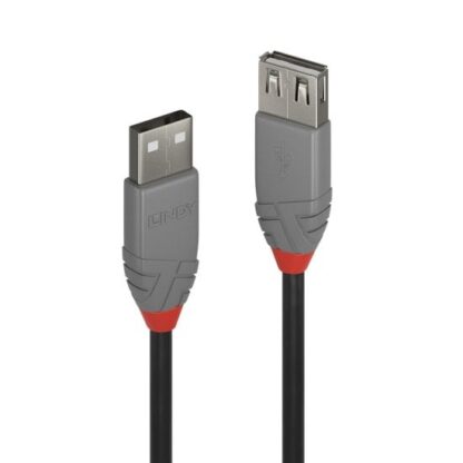 Lindy 0.2m USB 2.0 Type A Extension Cable. Anthra Line