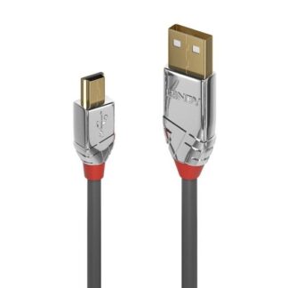Lindy 5m USB 2.0 Type A to Mini-B Cable. Cromo Line