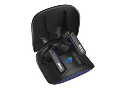 Asus ROG Cetra True Wireless Earphones, Active Noise Cancellation, Ambient Mode, Charging Case, Water Resistant, Touch Controls, LED Lighting