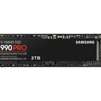 Samsung 2TB 990 PRO M.2 NVMe SSD, M.2 2280, PCIe 4.0, V-NAND, R/W 7450/6900 MB/s, 1400K/1550K IOPS