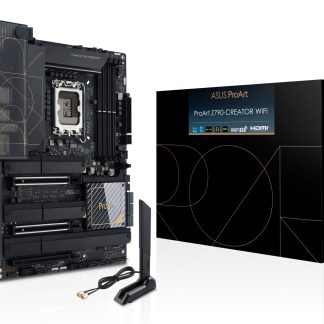 Asus PROART Z790-CREATOR WIFI, Intel Z790, 1700, ATX, 4 DDR5, HDMI, 2 Thunderbolt, Wi-Fi 6E, 10G & 2.5G LAN, PCIe5, 4x M.2, Creator Hub