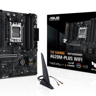 Asus TUF GAMING A620M-PLUS WIFI, AMD A620, AM5, Micro ATX, 4 DDR5, HDMI, 2 DP, Wi-Fi 6, 2.5G LAN, PCIe4, 2x M.2