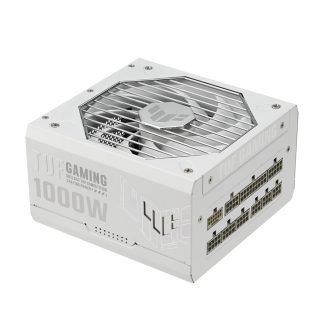 Asus 1000W TUF Gaming Gold PSU, Fully Modular, 80+ Gold, Double Ball Bearing Fan, ATX 3.1, PCIe 5.1, White