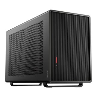 Antec Performance 1M Black Mini-ITX Gaming Case with Aluminum Finish, PCIe 4.0 Riser Cable, USB 3.2 Gen2 Type-C, Tool-Free Side Panels, Solid Side Panel, SFX-L & SFX PSU Support