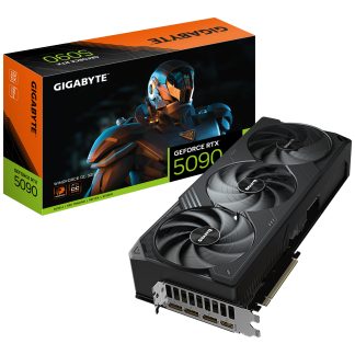 Gigabyte NVIDIA GeForce RTX 5090 WINDFORCE OC 32G Graphics Card, 32GB GDDR7, 21760 CUDA Cores, 2467 MHz Core Clock, Triple Fan, 3x DisplayPorts / 1x HDMI Port